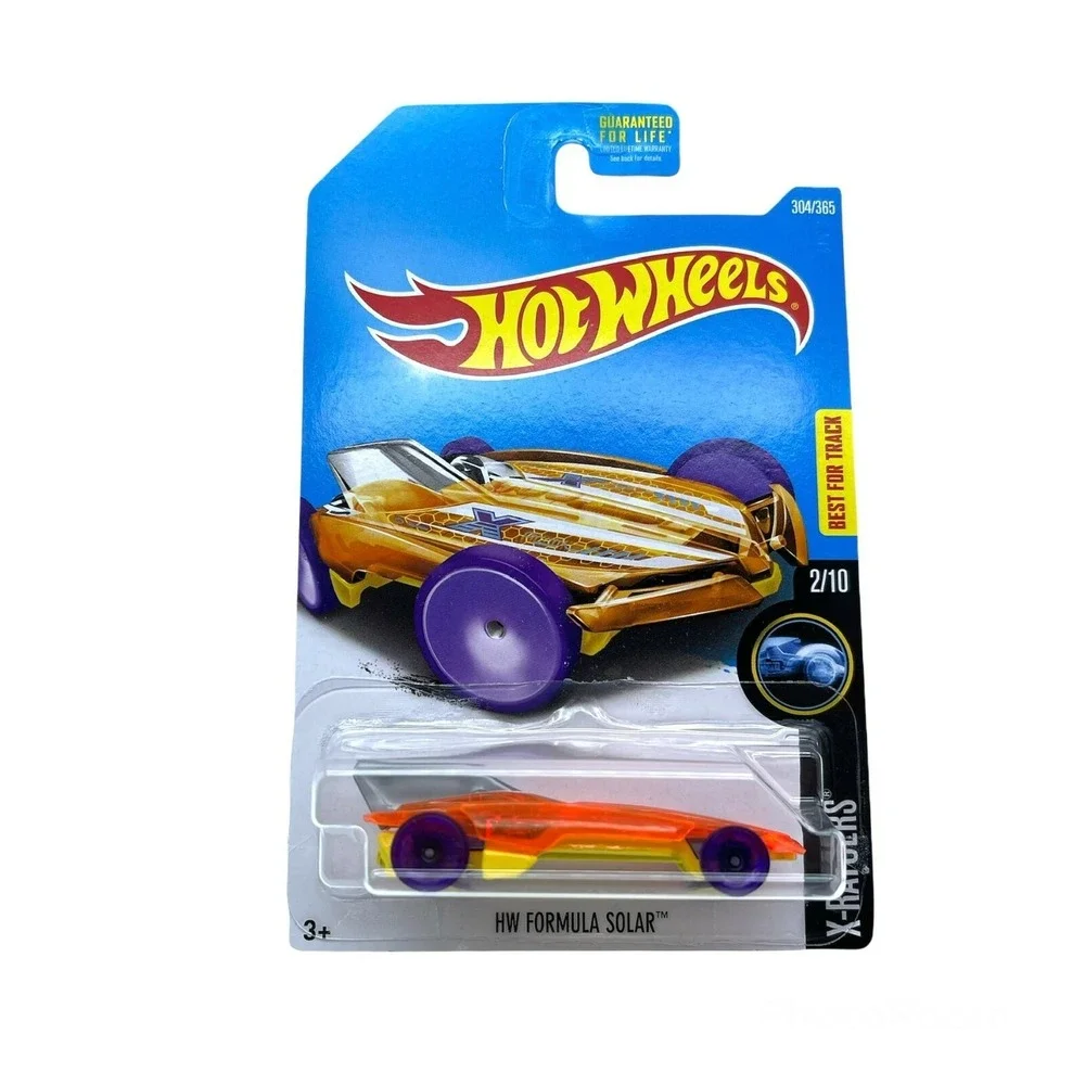 Hot Wheels HW X-Raycers Formula Solar Track Race Car Orange Diecast 1/64 Scale